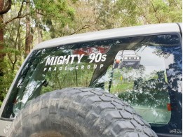 Sticker, Rear-Large-Petrol, Mighty 90s
