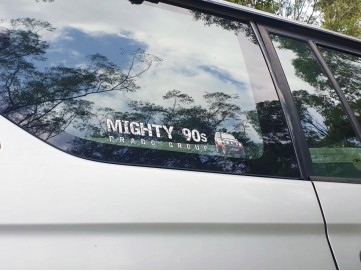 Sticker, Rear-Small, Mighty 90s
